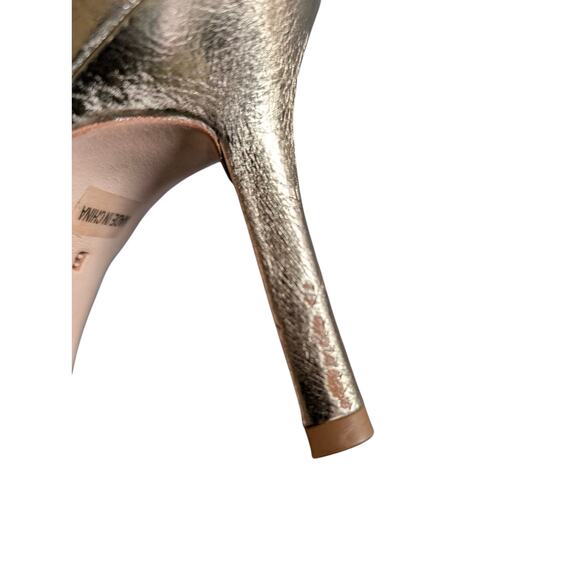 Loeffler Randall Margi Gold Bow Sandal Heels 6 - Picture 6 of 10